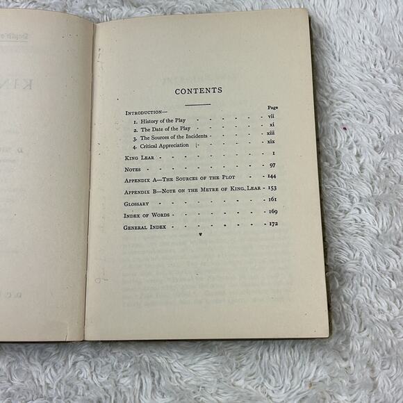 Antique King Lear The Arden Shakespeare - Heath's English Classic 1908 play book - Picture 9 of 11